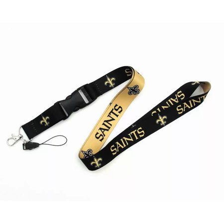 New Orleans Saints NFL Neck Lanyard Football Teams Detachable Strap Lanyards for Cellphone Holder